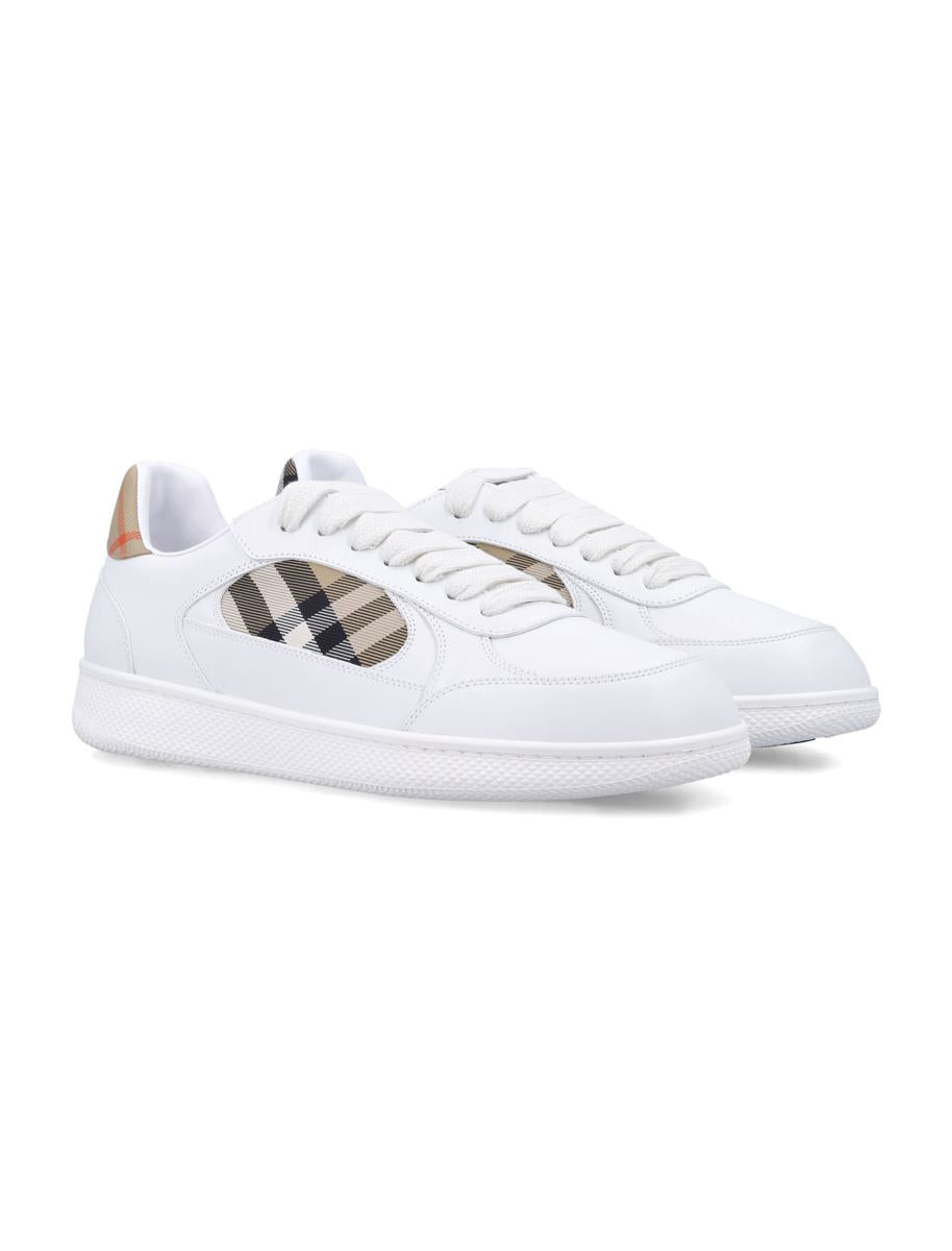 Burberry Läder- och Rutiga Terrace Sneakers