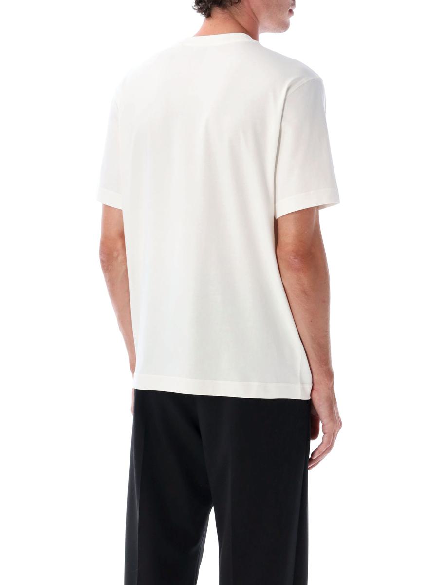 Burberry Kritvit Bomull Knight Stamp T-shirt