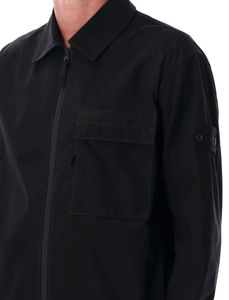 Stone Island Ghost Project svart överskjorta