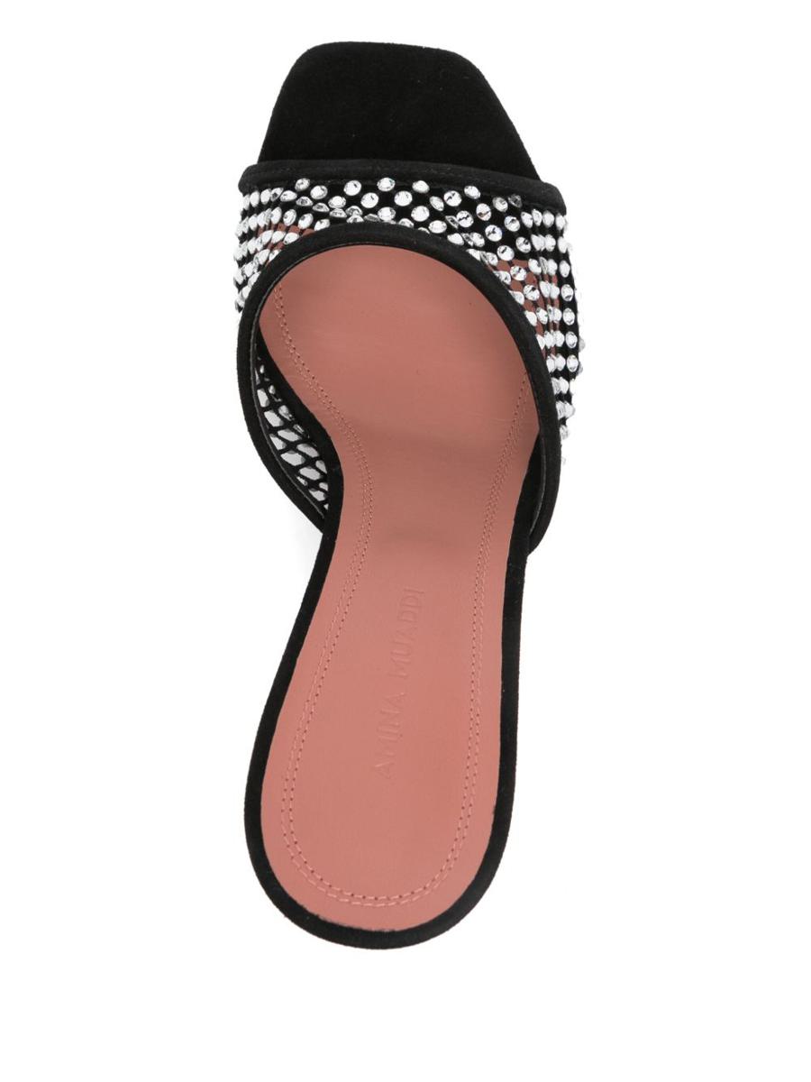 Amina Muaddi Lupita Crystal Mules