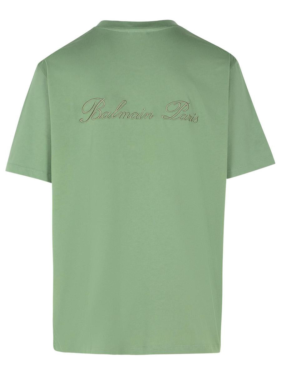 Balmain Grön Bomulls-T-shirt