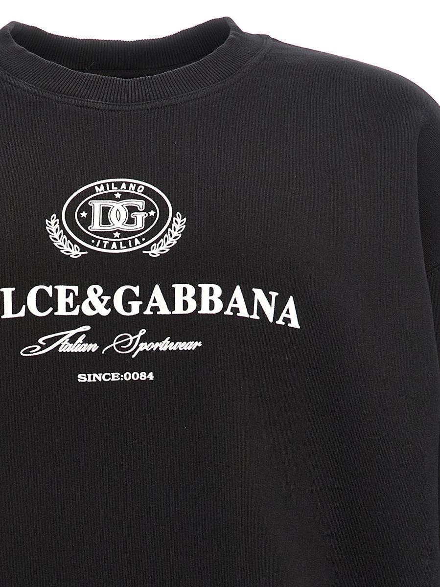 Dolce & Gabbana Flockad Logotyptröja
