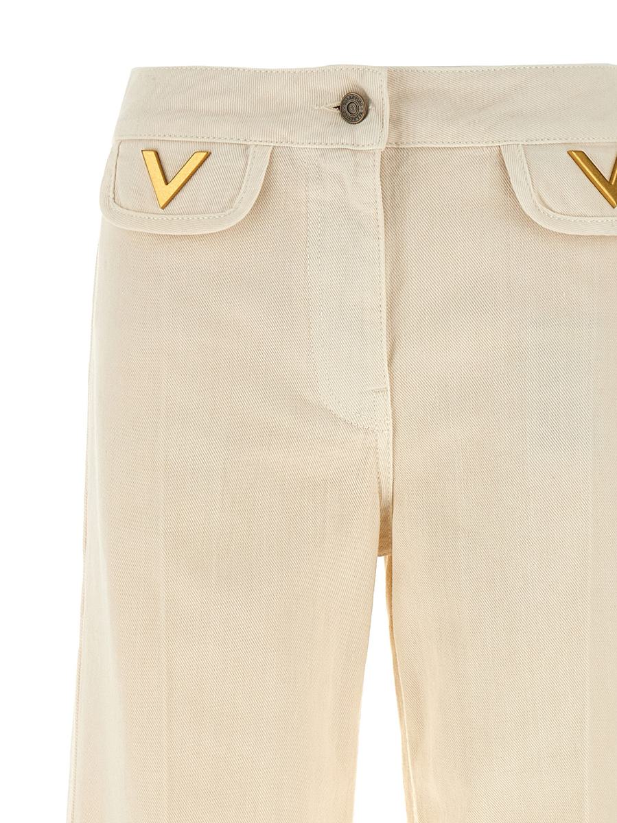 Valentino Garavani Valentino Garavani 'V' Detail Jeans