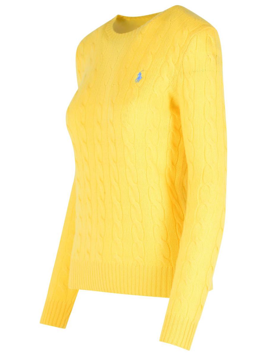 Polo Ralph Lauren Gul tröja i kashmirblandning