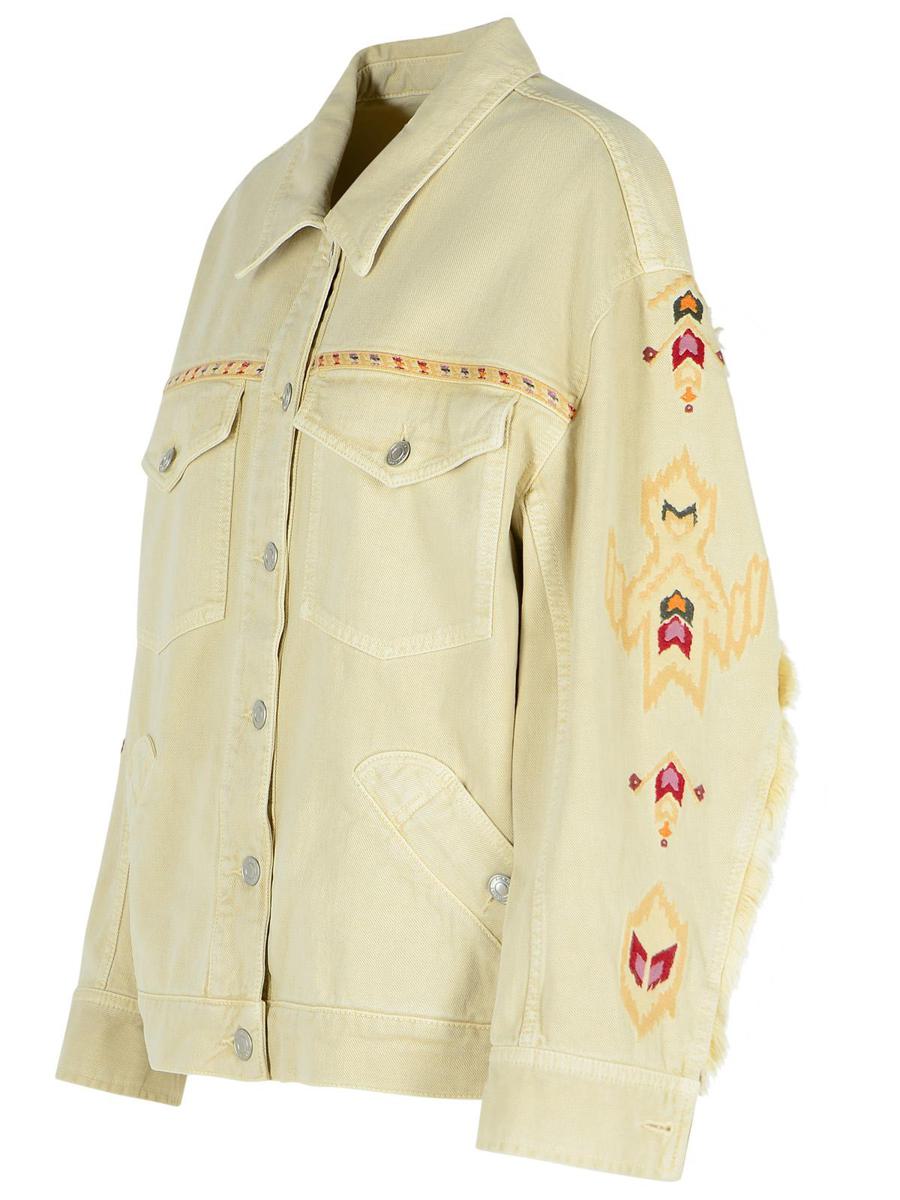 Isabel Marant Étoile 'Manona' Beige Cotton Blend Jacka