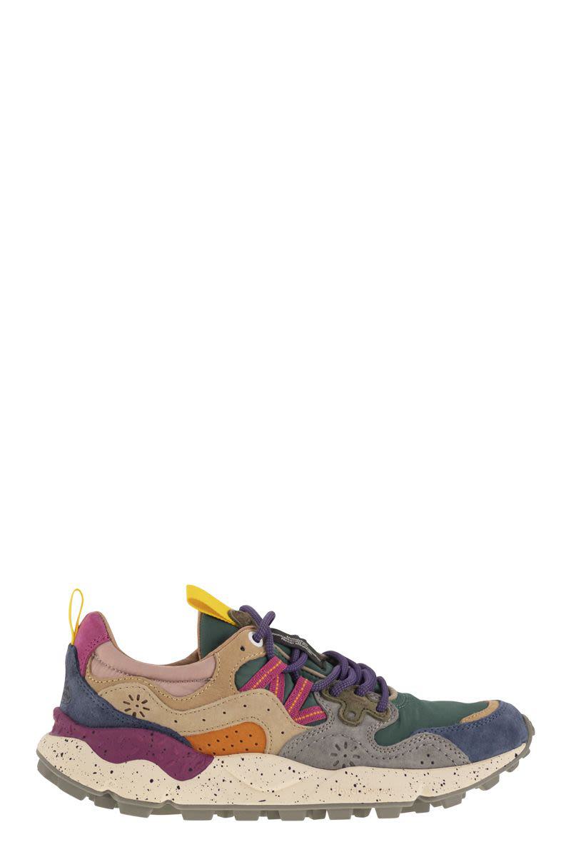 Flower Mountain Yamano 3 - Sneakers i mocka och tekniskt tyg
