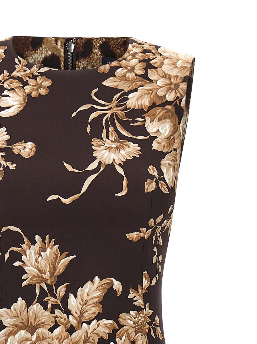 Dolce & Gabbana Rosmönstrad Klänning