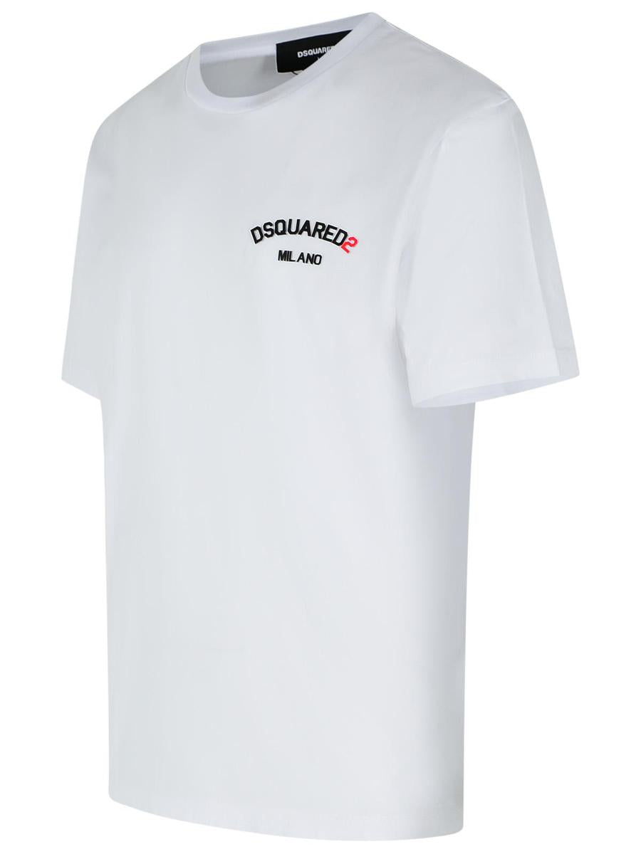 DSQUARED2 Vit bomulls-T-shirt