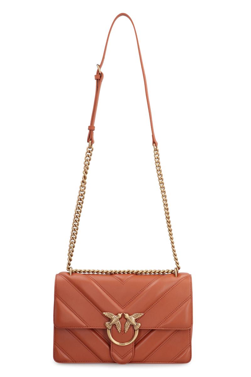 Pinko Love Bag Axelremsväska i Läder