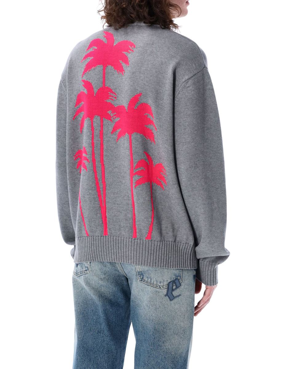 Palm Angels stickad tröja med palminlägg