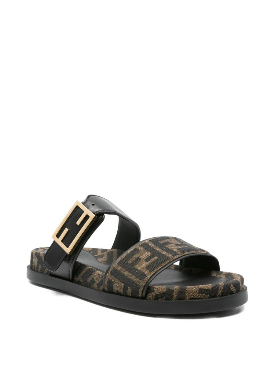 Fendi Fendi Feel Lädersandaler