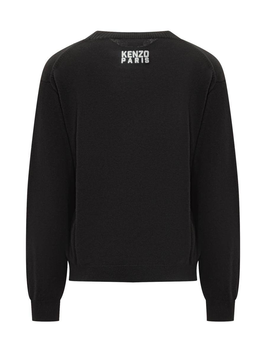 Kenzo Kenzo Herr Svart Tröja Med Tigermotiv