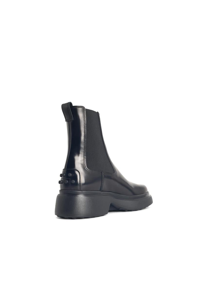 Tod'S Svarta Läder Ankelboots