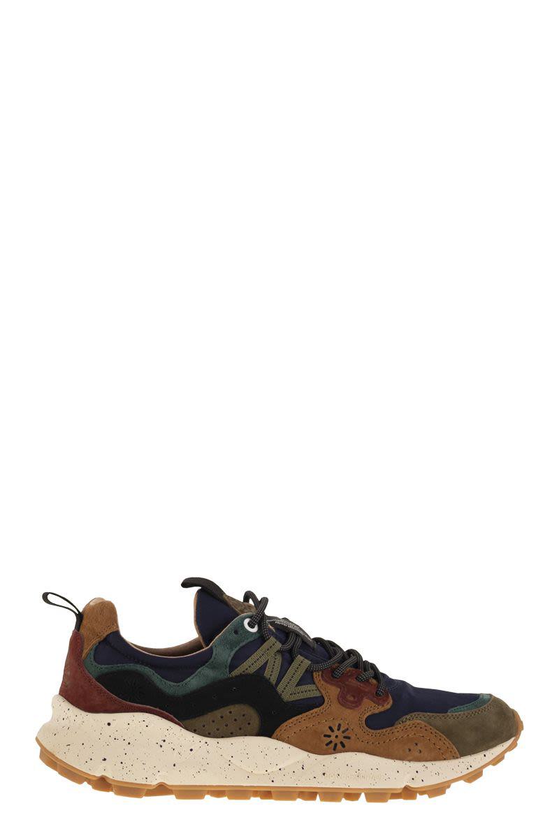 Flower Mountain Yamano 3 - Sneakers i mocka och tekniskt tyg