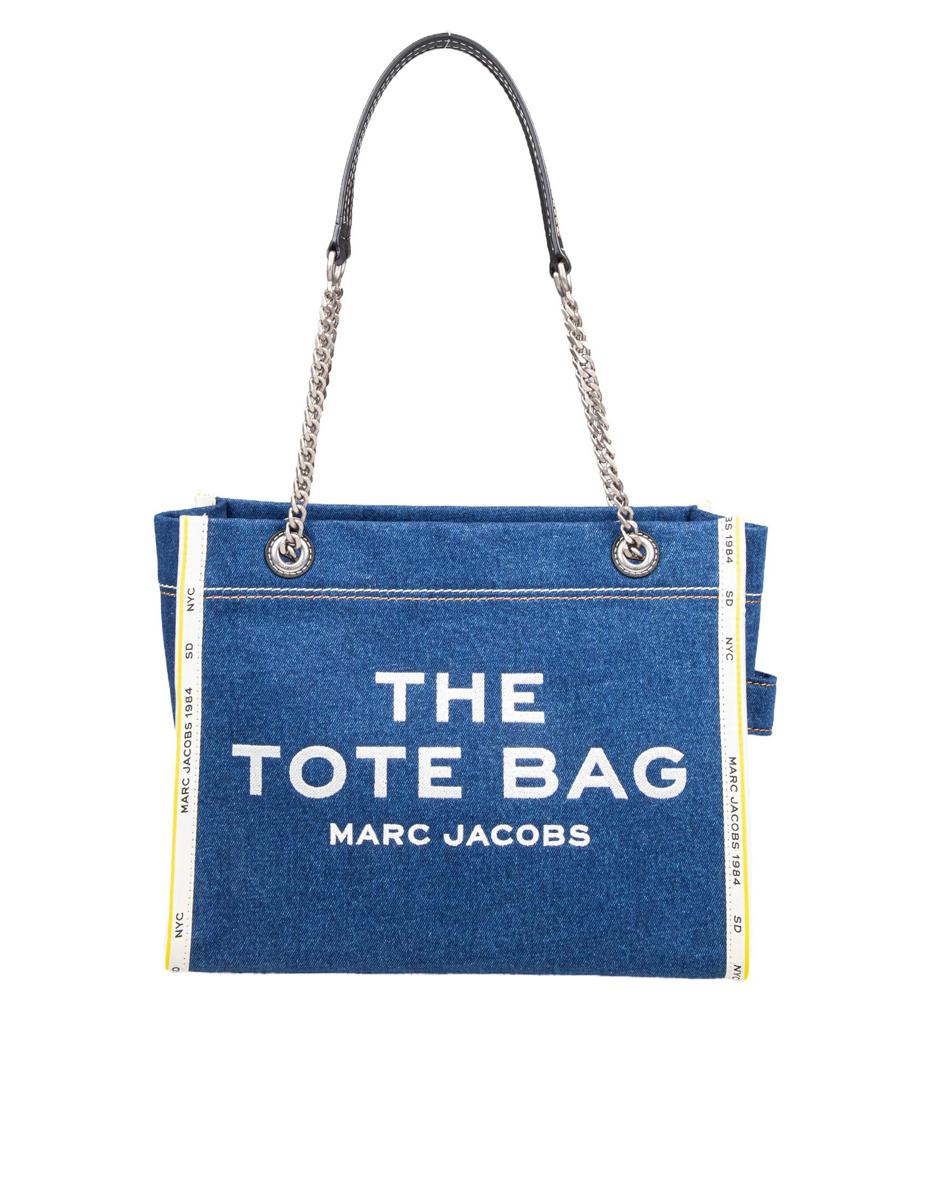 Marc Jacobs axelväska gjord av denimtyg