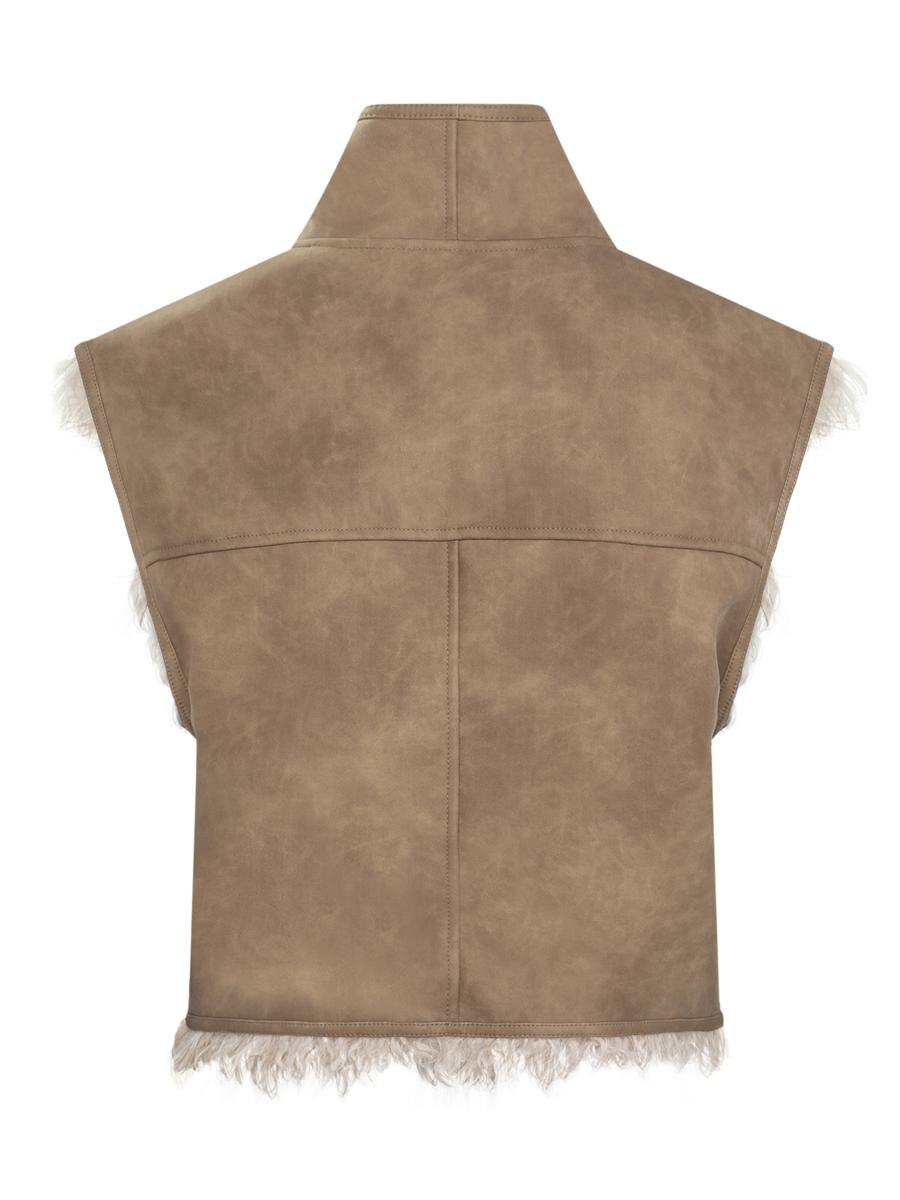 Isabel Marant Étoile Shearling Väst med hög krage Isabel Marant Étoile