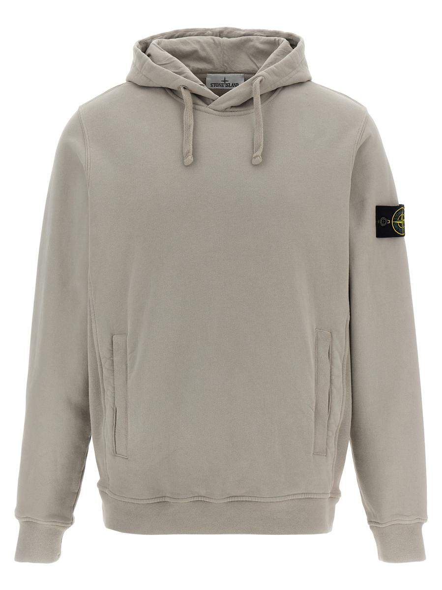 Stone Island-huvtröja med logotypmärke