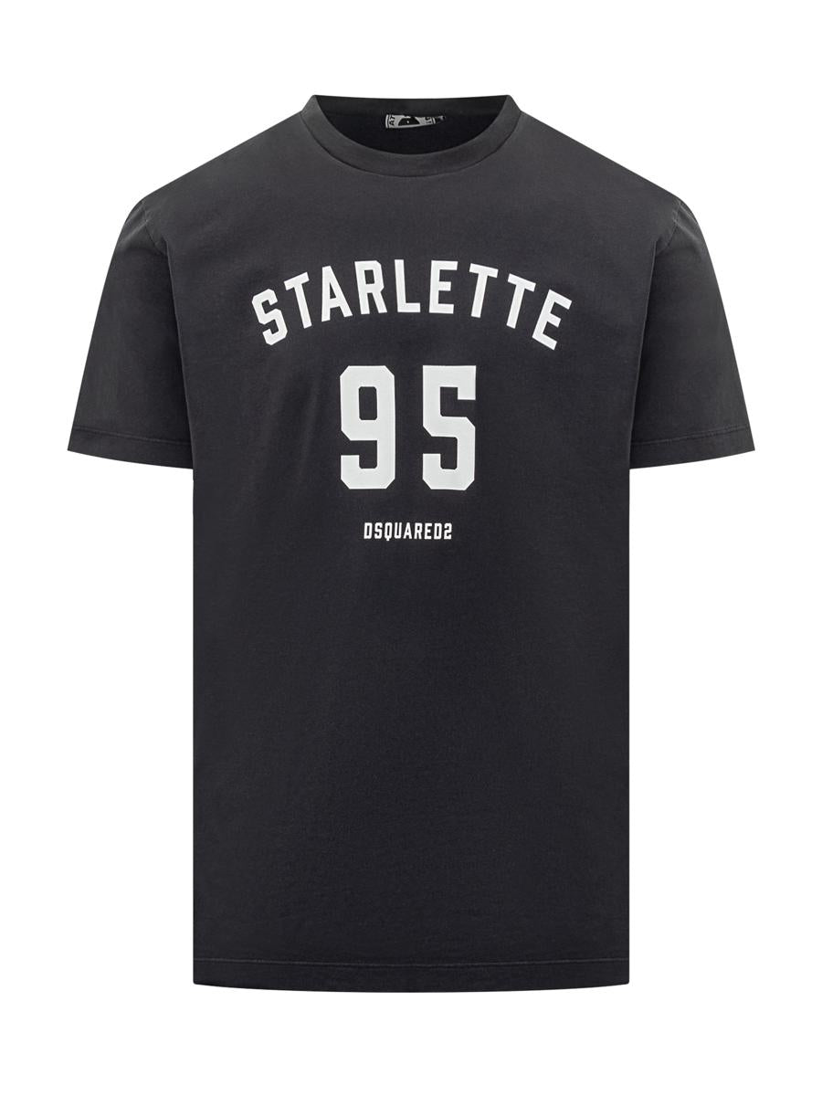 DSQUARED2 Svart Starlette 95 T-shirt med Dsquared2-logotyp