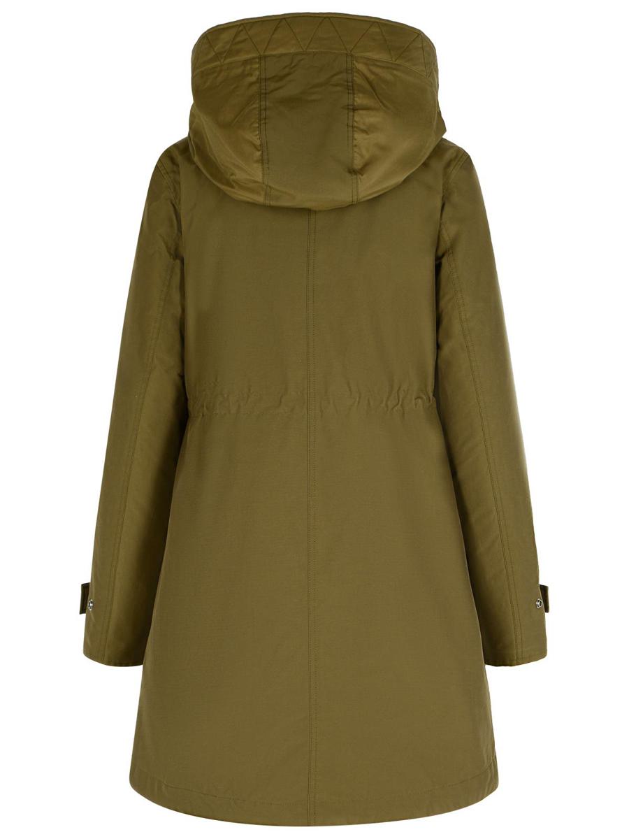 Woolrich 3-i-1 'Autentisk' mörkgrön parkas i bomullsblandning