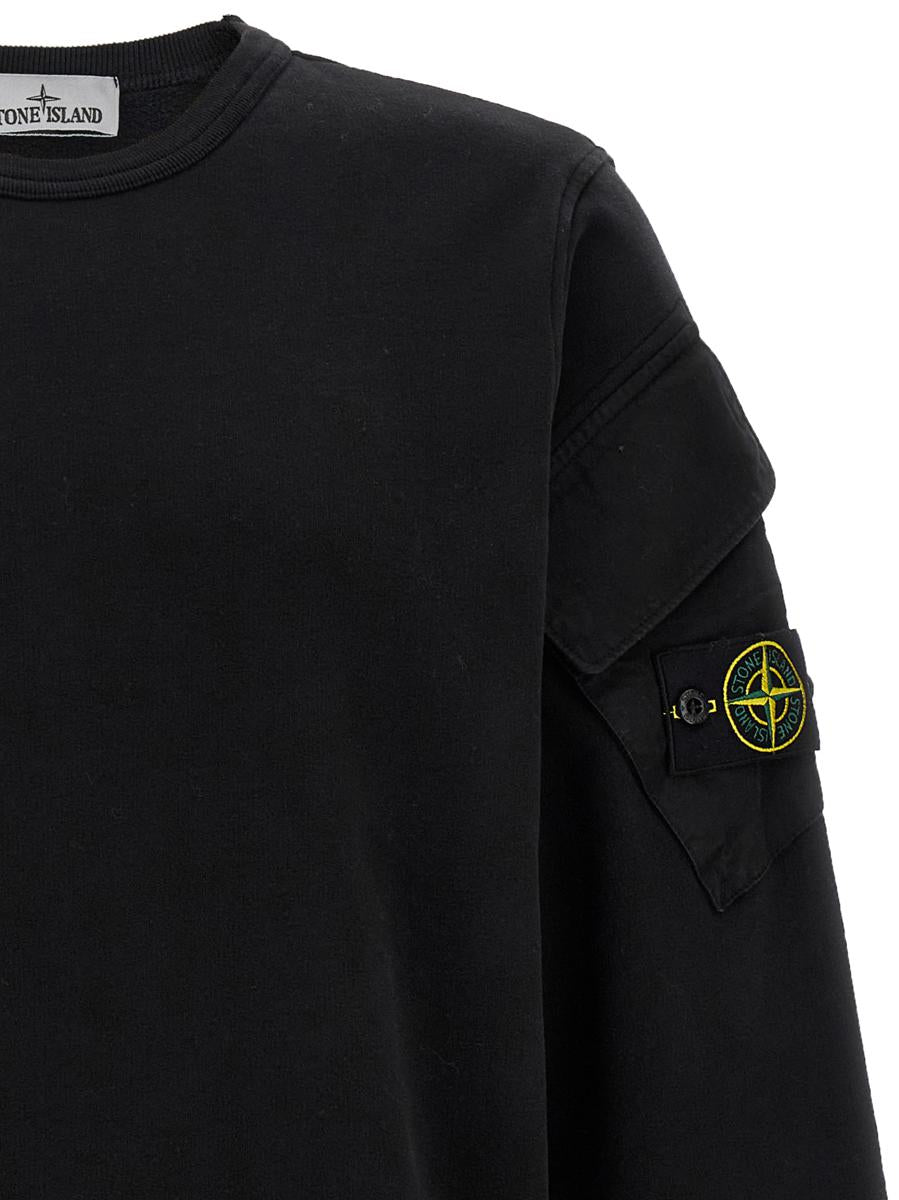 Stone Island-tröja med logotypmärke