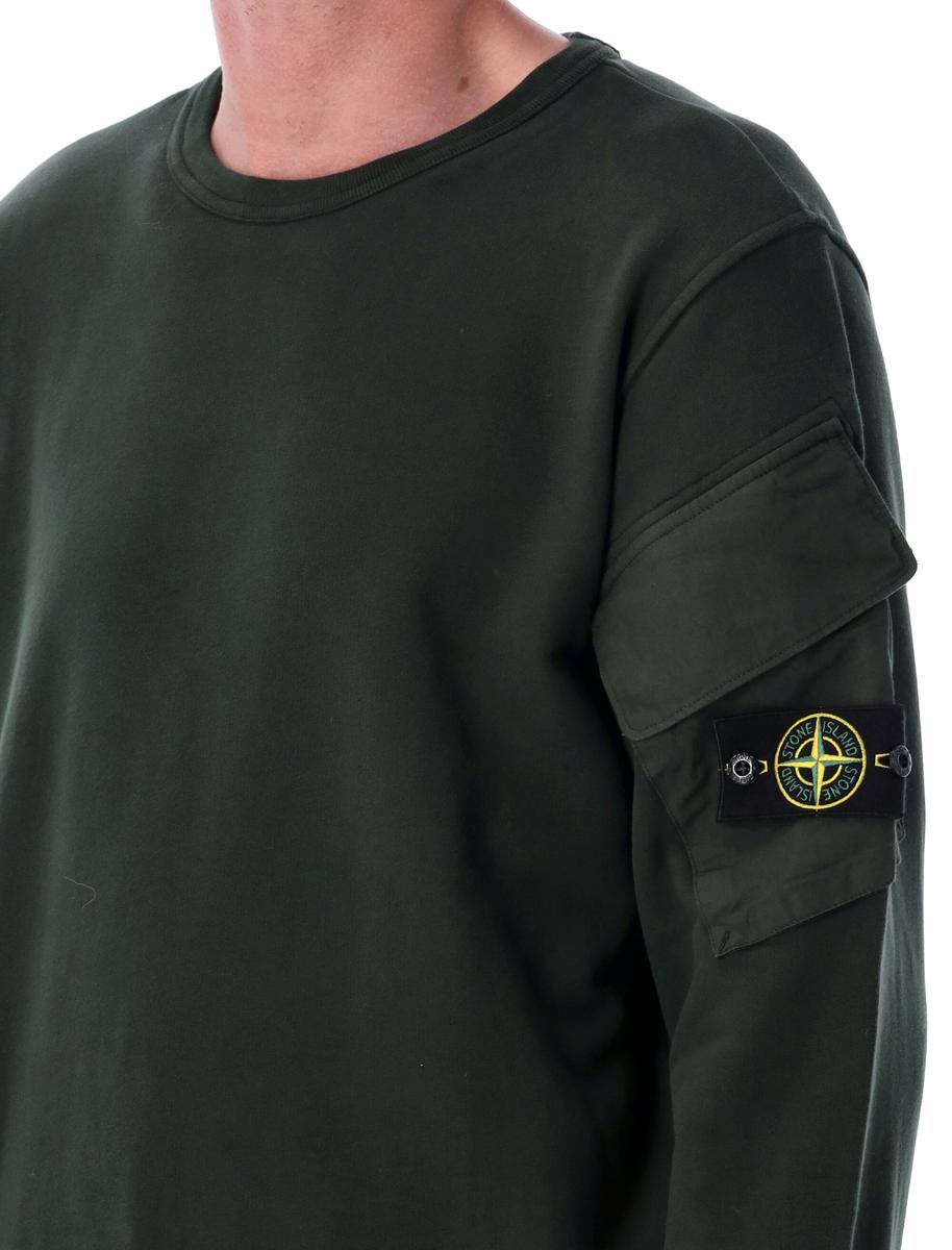 Stone Island borstad ekologisk bomullströja