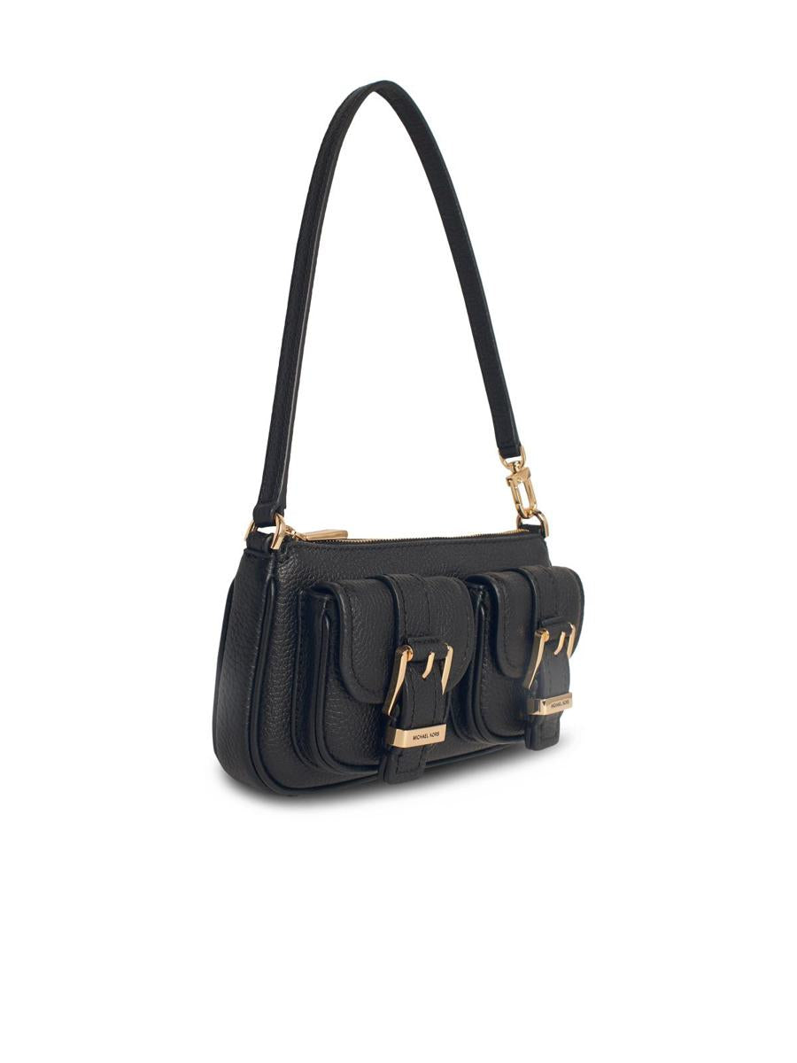 Michael Kors 'Zoe' svart läderväska