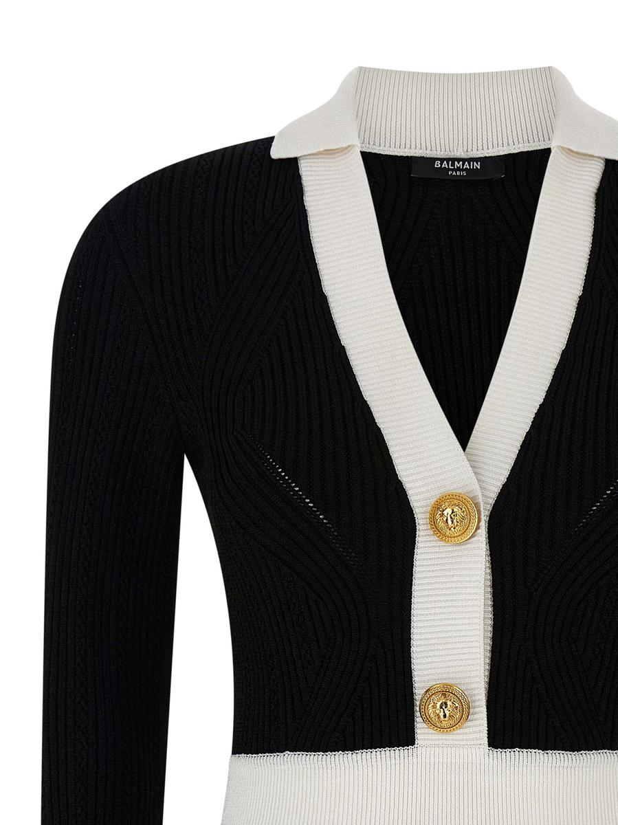 Balmain tvåfärgad klänning