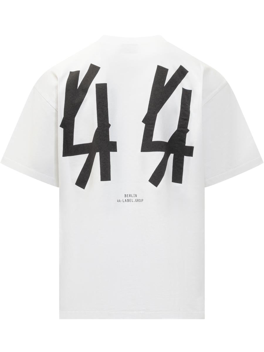 M44 Label Group Vit överdimensionerad T-shirt 44 Label Group