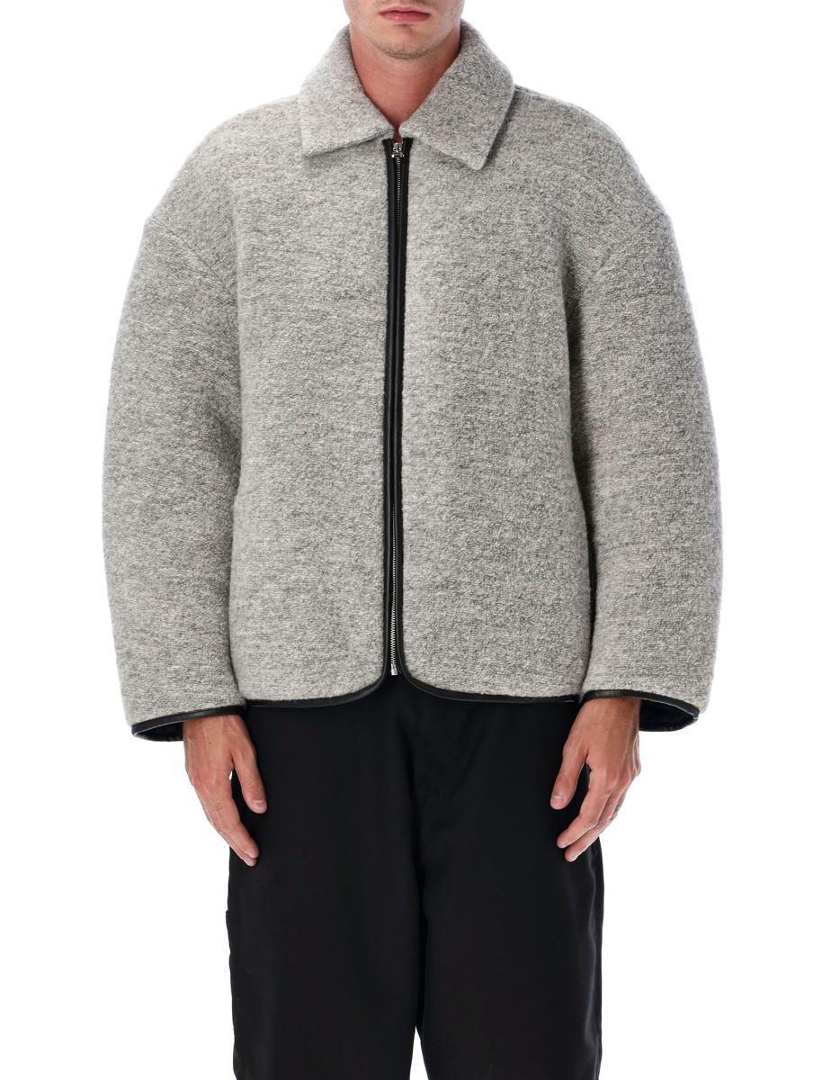 JW Anderson Ljusgrå Kontrastkantad Casualjacka