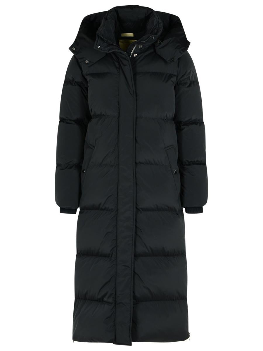Woolrich 'Kelly' lång svart dunjacka i polyamidblandning