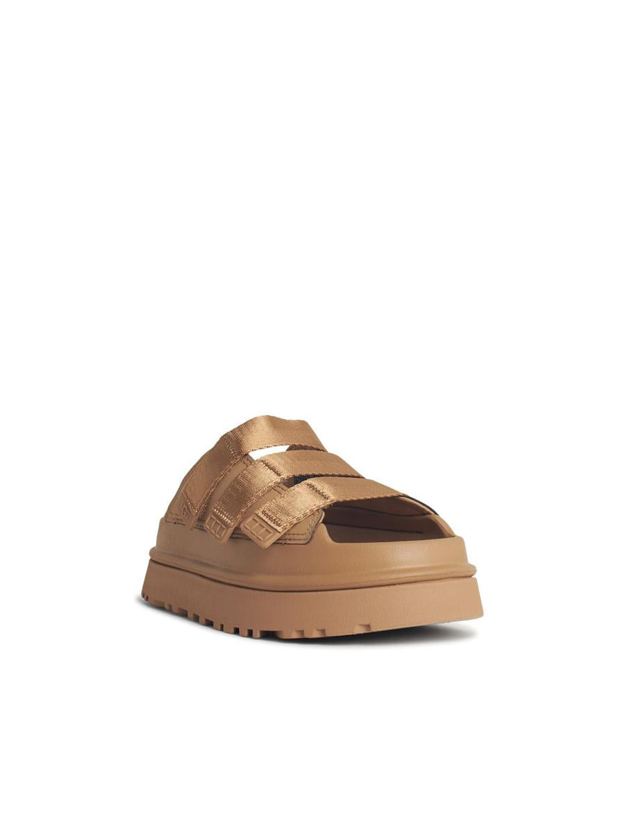 UGG 'Goldenglow' tofflor i beige tygblandning