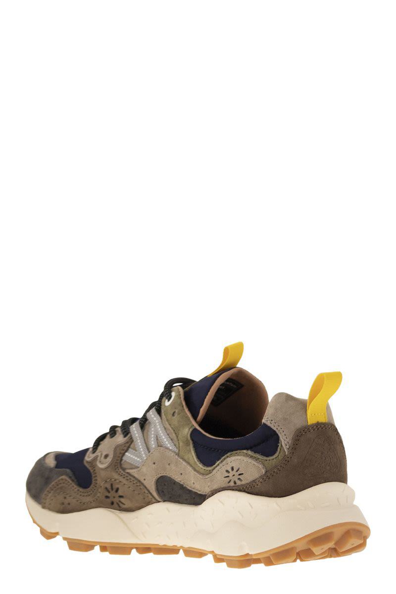Flower Mountain Yamano 3 - Sneakers i mocka och tekniskt tyg