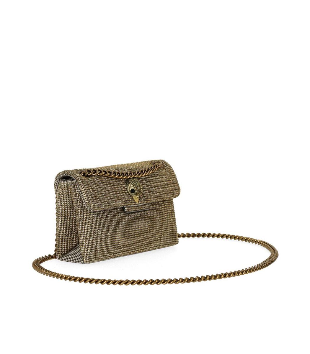Kurt Geiger London Kensington Mini Guldfärgad Axelremsväska