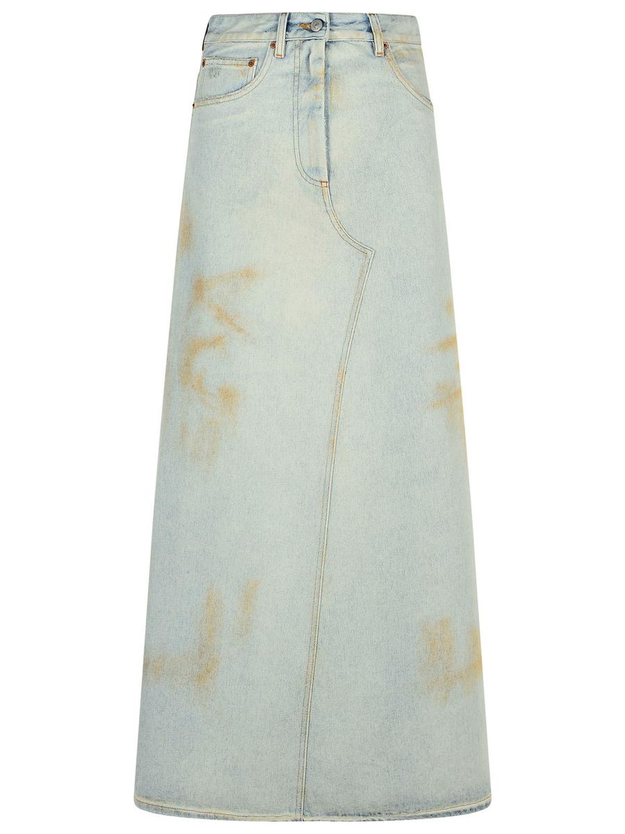 Mm6 Maison Margiela Blå Denimkjol