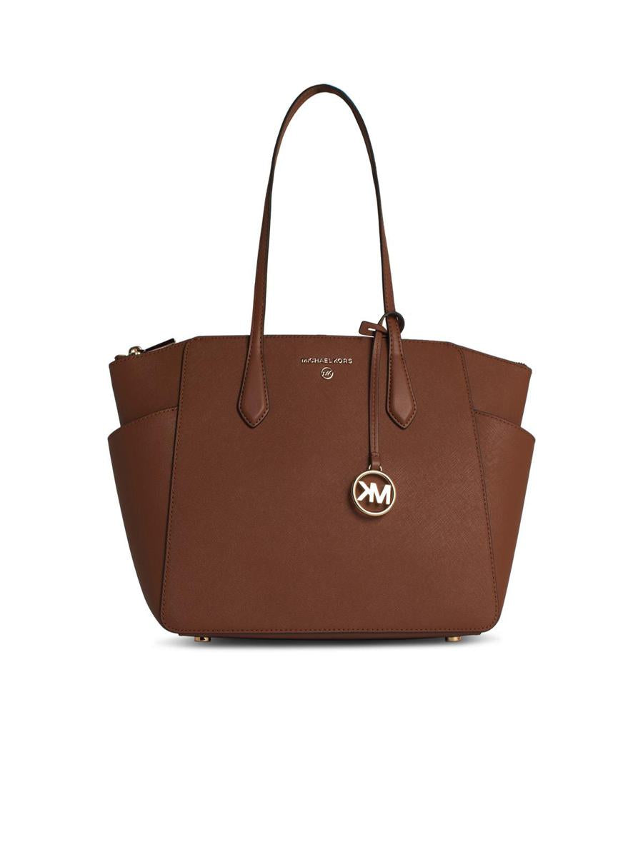Michael Kors 'Marylin' brun shoppingväska i läder