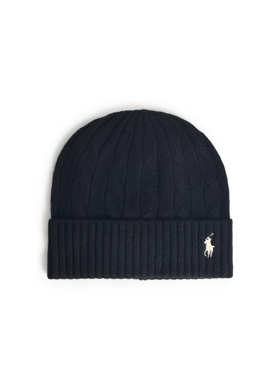 Polo Ralph Lauren svart mössa i ullblandning