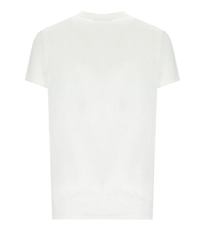 Elisabetta Franchi Vit T-shirt Med Brosch
