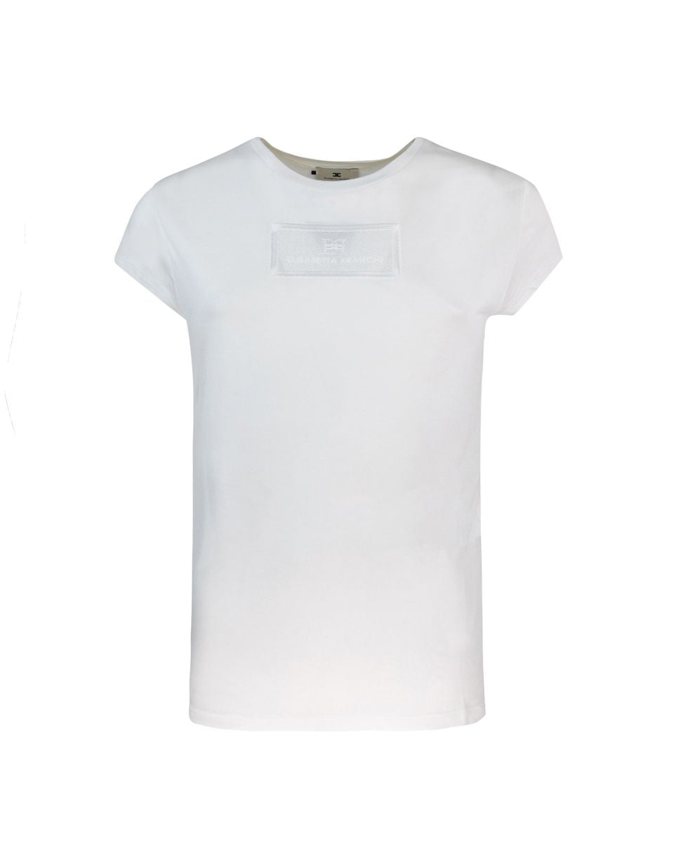 Elisabetta Franchi T-shirt med logotyptryck