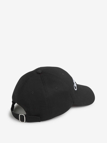 Off-white broderad bomullsmössa
