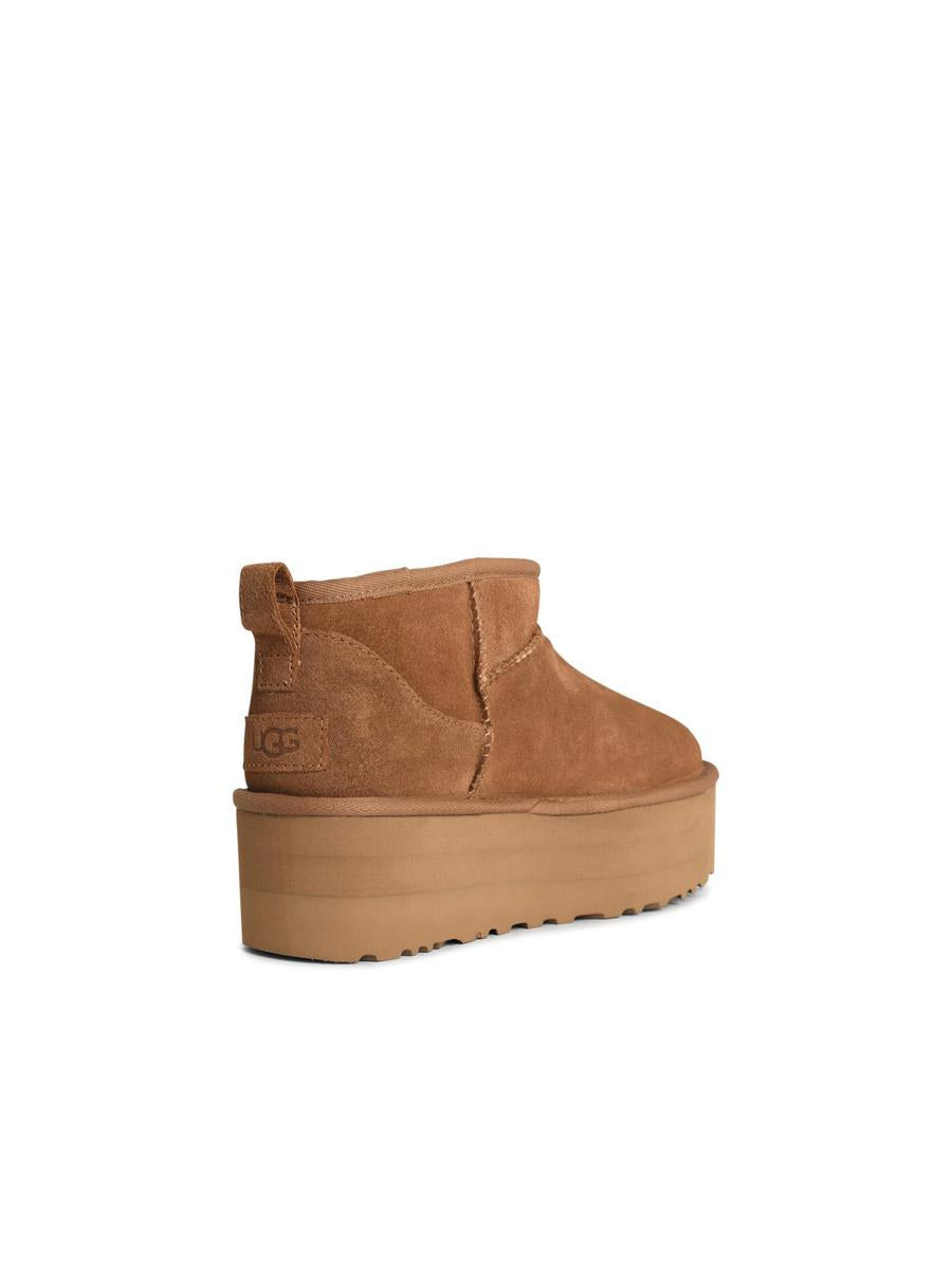 UGG 'Classic Ultra Mini Platform' kastanjebruna mockastövlar