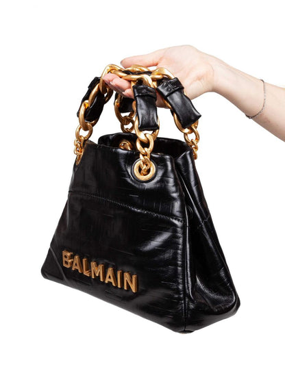 Balmain 1945 mjuk liten kalvskinnsväska