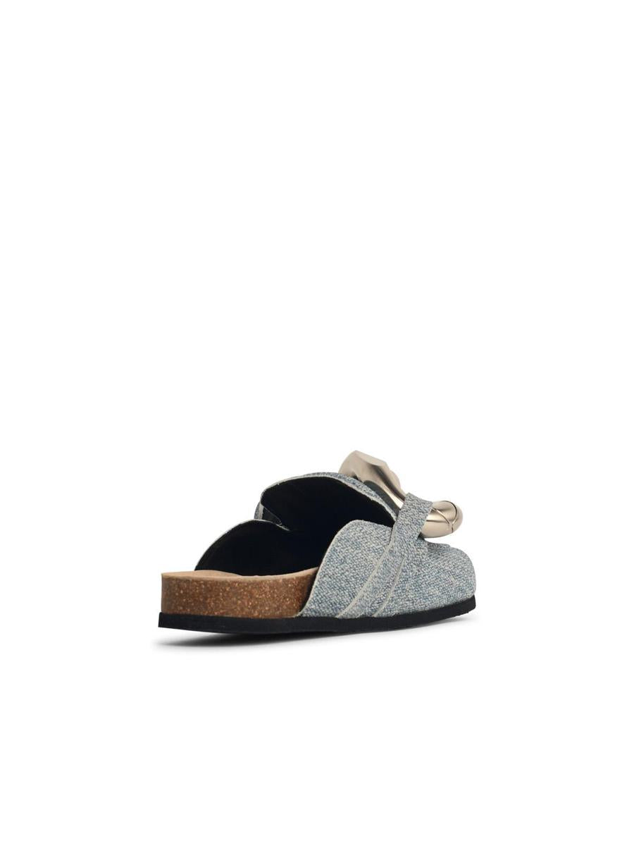 JW Anderson 'Chain' Blå Denim Tofflor