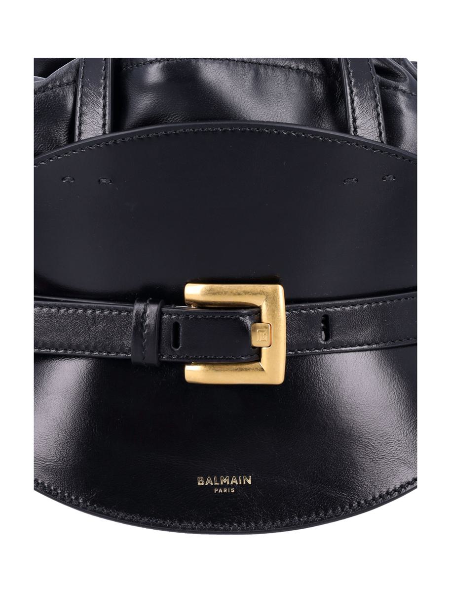 Balmain Shuffle Mini Läderväska Svart