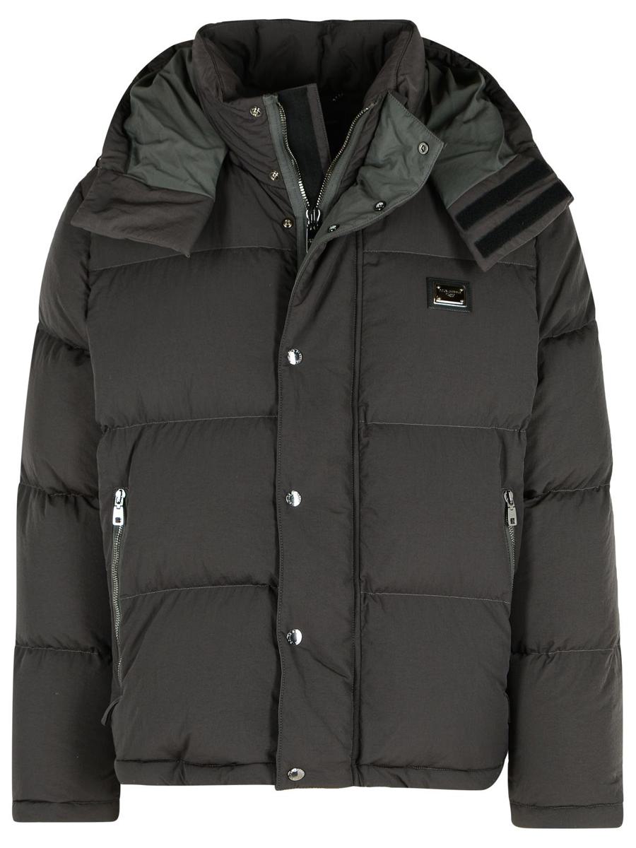 Dolce &amp; Gabbana Grå Polyamid Dunjacka