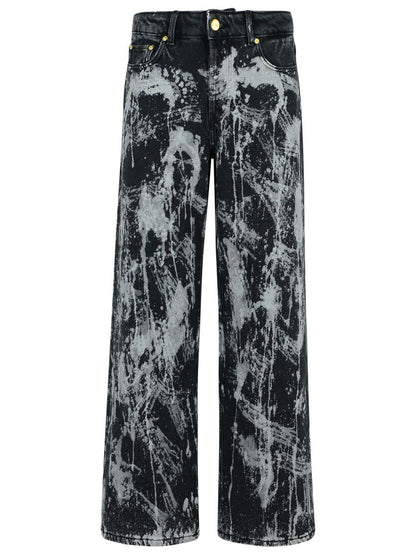 Ganni 'Izey' svarta bomullsjeans