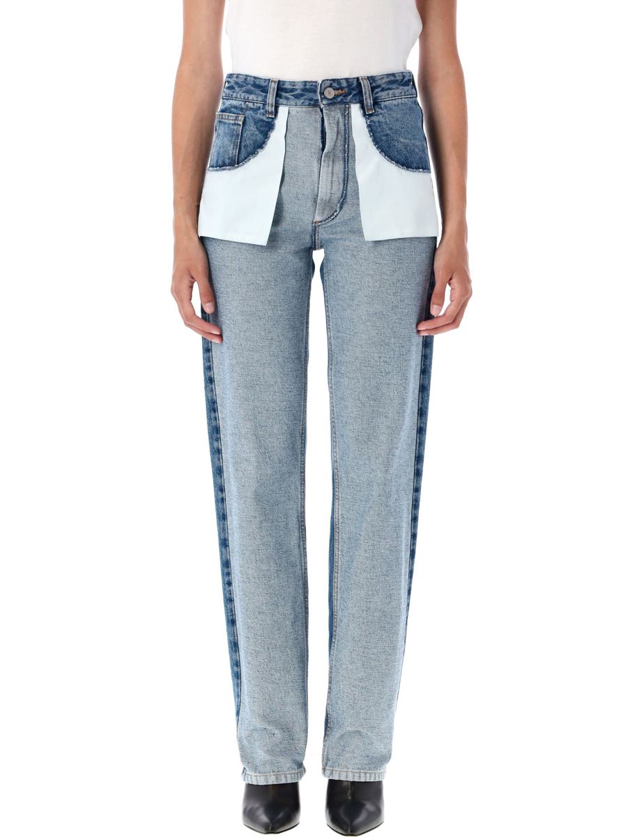 MM6 Maison Margiela jeans med omvänd framsida