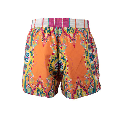 Etro Orange Mönstrad Kostym