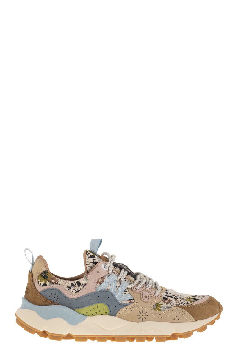 Flower Mountain Yamano 3 - Sneakers i mocka och tekniskt tyg