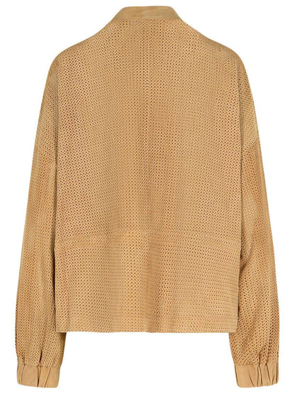 Bully Beige Läderjacka