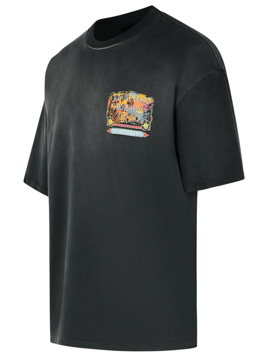 Svart bomulls-T-shirt med 'Amiri Jazz'-motiv